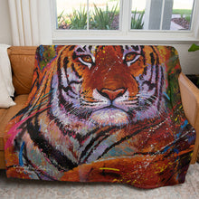 Load image into Gallery viewer, Tiger 50&quot; x 60&quot; Fleece Blanket
