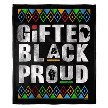 Load image into Gallery viewer, Gifted Black Proud 50&quot; x 60&quot; Fleece Blanket
