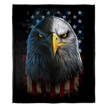 Load image into Gallery viewer, Eagle Stare 50&quot; x 60&quot; Fleece Blanket
