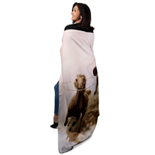 Load image into Gallery viewer, Roping The Stallion 50&quot; x 60&quot; Fleece Blanket

