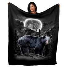 Load image into Gallery viewer, Black Bear Wilderness 50&quot; x 60&quot; Fleece Blanket
