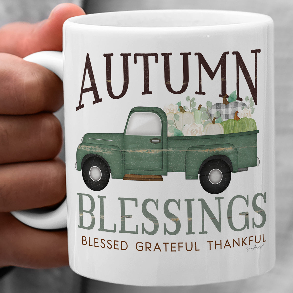 Autumn Blessings Truck Coffee Mug