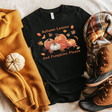Load image into Gallery viewer, Pumpkins Please T-shirt, Autumn Tee

