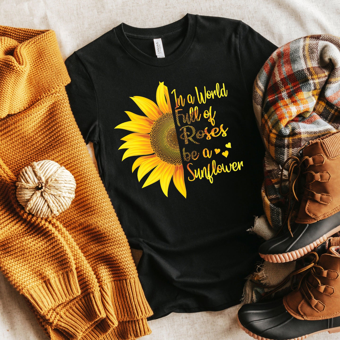 Be A Sunflower T-shirt, Autumn Tee