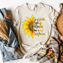 Load image into Gallery viewer, Be A Sunflower T-shirt, Autumn Tee
