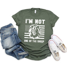 Load image into Gallery viewer, Not One Of The Sheep T-shirt, Political Tee

