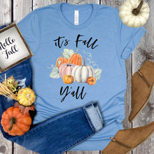 Load image into Gallery viewer, It&#39;s Fall Y&#39;all Pumpkins T-shirt, Autumn Tee

