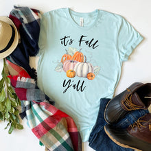 Load image into Gallery viewer, It&#39;s Fall Y&#39;all Pumpkins T-shirt, Autumn Tee
