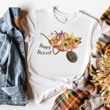 Load image into Gallery viewer, Happy Harvest Wheelbarrow T-shirt, Autumn Tee
