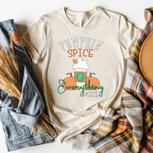 Load image into Gallery viewer, Pumpkin Spice Nice Cup T-shirt, Autumn Tee
