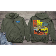 Load image into Gallery viewer, Ford Hoodie, Officially Licensed Free Wheelin Hooded Sweatshirt
