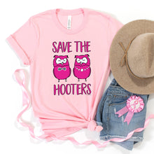 Load image into Gallery viewer, Save The Hooters T-shirt, Cancer Awareness Tee
