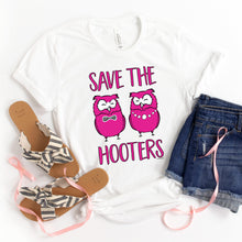 Load image into Gallery viewer, Save The Hooters T-shirt, Cancer Awareness Tee
