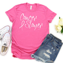 Load image into Gallery viewer, Cancer Slayer T-shirt, Cancer Awareness Tee
