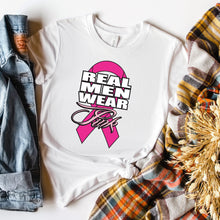 Load image into Gallery viewer, Real Men T-shirt, Cancer Awareness Tee
