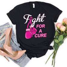 Load image into Gallery viewer, Fight For A Cure T-shirt, Cancer Awareness Tee
