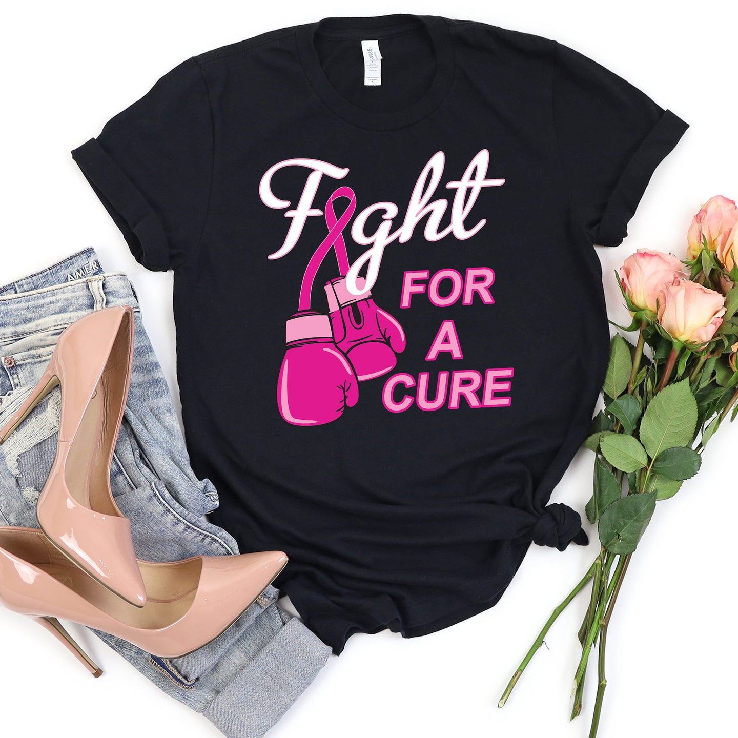 Fight For A Cure T-shirt, Cancer Awareness Tee