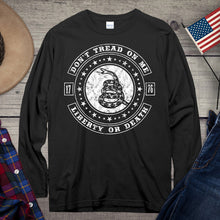Load image into Gallery viewer, Don&#39;t Tread On Me T-shirt, American Pride Long Sleeve Tee
