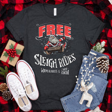 Load image into Gallery viewer, Free Sleigh Rides T-shirt, Christmas Tee
