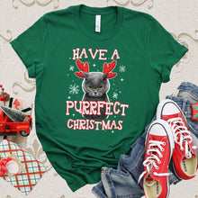 Load image into Gallery viewer, Purrfect Christmas T-shirt, Christmas Tee
