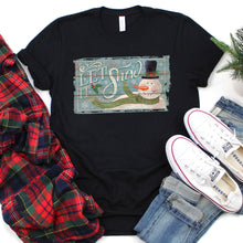 Load image into Gallery viewer, Let It Snowman T-shirt, Christmas Tee

