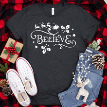 Load image into Gallery viewer, Believe T-shirt, Christmas Tee
