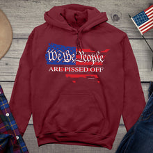 Load image into Gallery viewer, We The People Are Pissed Flag Hoodie, American Pride Hooded Sweatshirt
