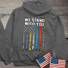 Load image into Gallery viewer, We Stand With You Hoodie, American Pride Hooded Sweatshirt
