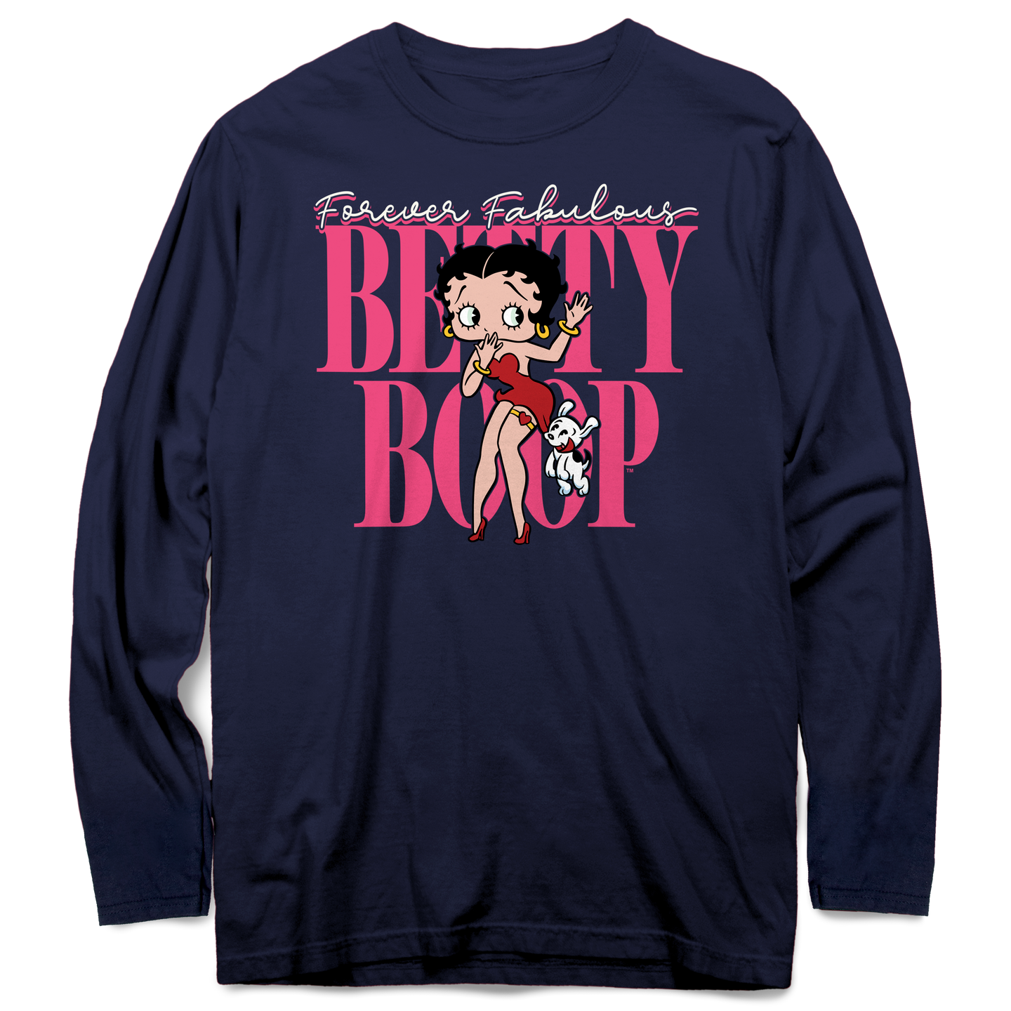 Forever Fabulous Betty Long Sleeve Shirt, Betty Boop Long Sleeve Tee