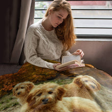 Load image into Gallery viewer, 50&quot; x 60&quot; Golden Doodle Plush Minky Blanket
