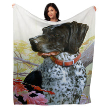 Load image into Gallery viewer, 50&quot; x 60&quot; German Shorthair Plush Minky Blanket
