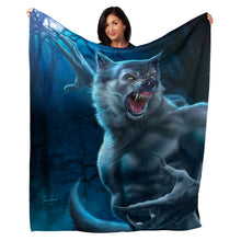 Load image into Gallery viewer, 50&quot; x 60&quot; Werewolf Plush Minky Blanket
