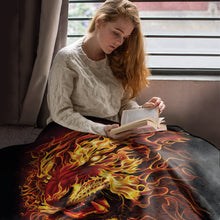 Load image into Gallery viewer, 50&quot; x 60&quot; Fire Tiger Plush Minky Blanket
