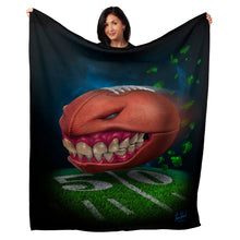 Load image into Gallery viewer, 50&quot; x 60&quot; Monster Football Plush Minky Blanket
