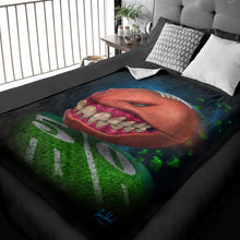 Load image into Gallery viewer, 50&quot; x 60&quot; Monster Football Plush Minky Blanket
