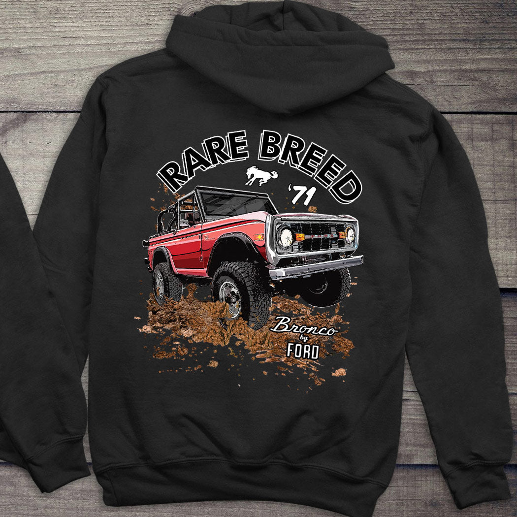 Ford Hoodie, Officially Licensed Bronco Rare Breed Hooded Sweatshirt