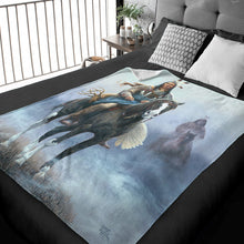 Load image into Gallery viewer, 50&quot; X 60&quot; As The Buffalo Leave Plush Minky Blanket
