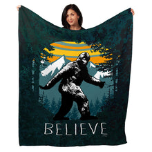 Load image into Gallery viewer, 50&quot; x 60&quot; Sasquatch Believe Plush Minky Blanket
