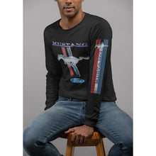 Load image into Gallery viewer, Mustang Logo &amp; Sleeve Print Long Sleeve Shirt, Ford Long Sleeve Tee
