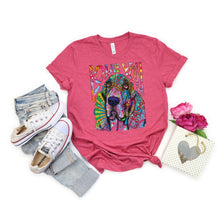 Load image into Gallery viewer, Neon Basset Hound Love You T-shirt

