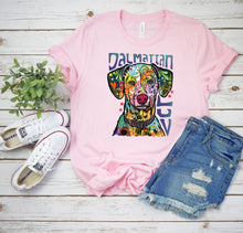 Load image into Gallery viewer, Neon Dalmatian Luv Dog Breed T-shirt
