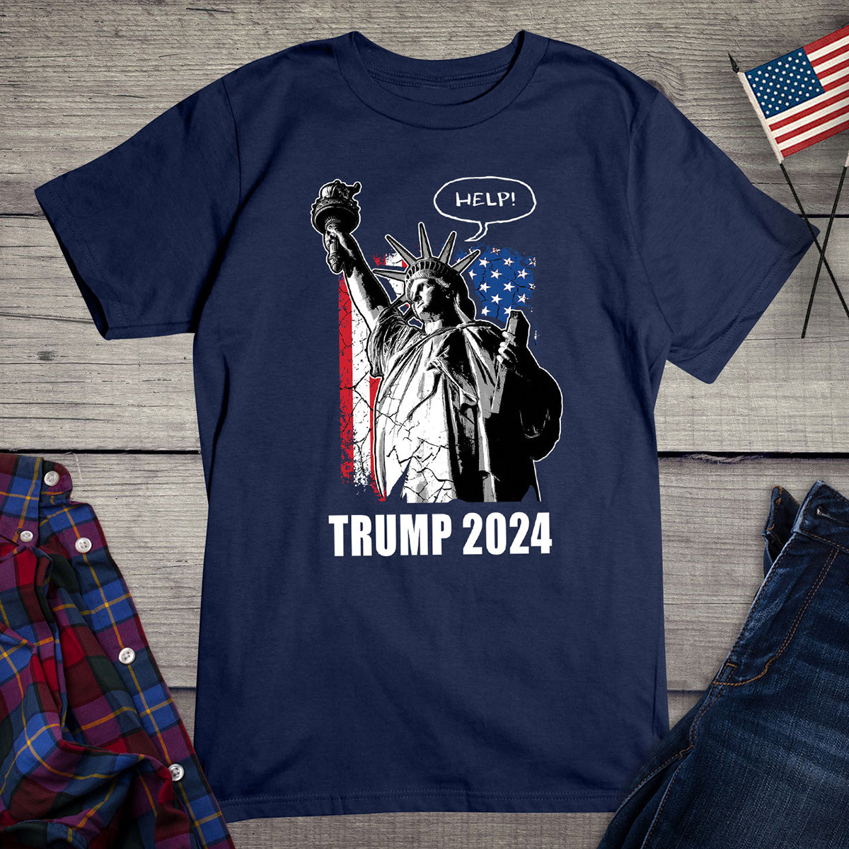 Liberty Help Political T-shirt