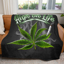Load image into Gallery viewer, 50&quot; x 60&quot; High On Life Plush Minky Blanket

