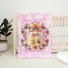 Load image into Gallery viewer, 30&quot; x 40&quot; Kitten Me Baby Minky Blanket
