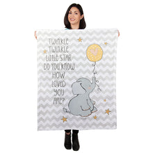 Load image into Gallery viewer, 30&quot; x 40&quot; Twinkle Loved Baby Minky Blanket
