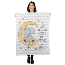 Load image into Gallery viewer, 30&quot; x 40&quot; Beyond the Moon Baby Minky Blanket
