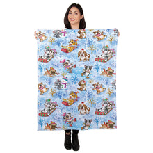 Load image into Gallery viewer, 30&quot; x 40&quot; Christmas Puppies Baby Minky Blanket

