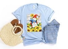 Load image into Gallery viewer, Gnomes With Sunflowers Tee

