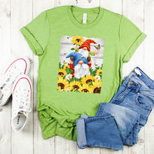 Load image into Gallery viewer, Gnomes With Sunflowers Tee
