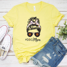 Load image into Gallery viewer, Dog Mom Bun T-shirt
